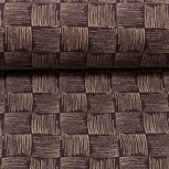 Rick, french terry blokjes gevuld met strepen: beige/taupe Rick, french terry blokjes gevuld met strepen: beige/taupe