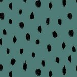 zacht geruwde wintertricot oudgroen met getekende zwarte noppen zacht geruwde wintertricot oudgroen met getekende zwarte noppen