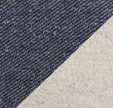 Piet: doubleface tricot: de ene kant een jeanslook tricot, de andere kant zachte teddy gebroken wit Piet: doubleface tricot: de ene kant een jeanslook tricot, de andere kant zachte teddy gebroken wit