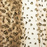 Tule Flock Glitter hartjes zand Tule Flock Glitter hartjes zand