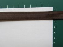 Elastiek 1,5 cm breed, bruin Elastiek 1,5 cm breed, bruin