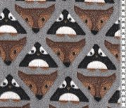 Fluffy: pinguins en vosjes in driehoeken. Een fluffyfleece Fluffy: pinguins en vosjes in driehoeken. Een fluffyfleece