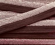 omvouwelastiek 1,6 cm breed met glitterdraad aan één kant / heel diepdonkerbruin omvouwelastiek 1,6 cm breed met glitterdraad aan één kant / heel diepdonkerbruin
