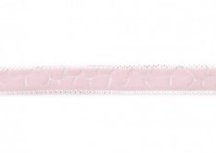 fluweelband roze met zilver in girafprint fluweelband roze met zilver in girafprint