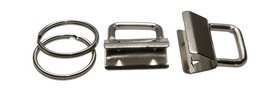sleutelhangerklem 25 mm: éen klem met één sleutelring (los geleverd). sleutelhangerklem 25 mm: éen klem met één sleutelring (los geleverd).