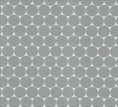 Fresh Dots: Geplastificeerde katoen voor o.a.jassen! Grijs op wit Fresh Dots: Geplastificeerde katoen voor o.a.jassen! Grijs op wit