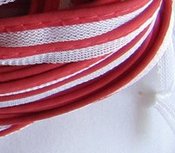 reflecterend paspelband, warm rood reflecterend paspelband, warm rood