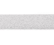 glitter-taille-elastiek offwhite (gebroken wit) 2,5 cm breed: / HALVE METER glitter-taille-elastiek offwhite (gebroken wit) 2,5 cm breed: / HALVE METER