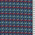 Donna Lucia by Lila Lotta Swafing exclusive, blauw, lichtblauw, legergroen en fuchsia(niet-rekbare stof. (nog 130 cm) Donna Lucia by Lila Lotta Swafing exclusive, blauw, lichtblauw, legergroen en fuchsia(niet-rekbare stof. (nog 130 cm)