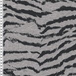 Bielefeld: dikkere wintertricot met zebraprint zwart/grijs Bielefeld: dikkere wintertricot met zebraprint zwart/grijs