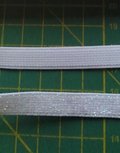 wit elastiek met glitterdraad wit elastiek met glitterdraad