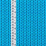 Tricot turquoise met 'gebreide steken' digitale print Tricot turquoise met 'gebreide steken' digitale print