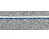 taille-elastiek 4 cm breed: gemêleerd grijs met streep aan één kant/HALVE METER taille-elastiek 4 cm breed: gemêleerd grijs met streep aan één kant/HALVE METER