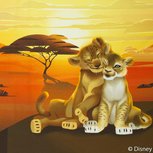 Lion King panel 60 bij 50 cm. Simba met Nala Lion King panel 60 bij 50 cm. Simba met Nala