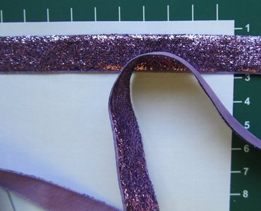 glitterband 15 mm, lila