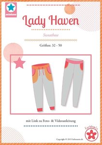 Lady Haven, smalle joggingbroek in de maten 32, 34, 36, 38, 40, 42, 44, 46, 48, 50