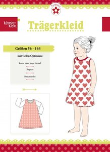 Klimperklein, Trägerkleid (overgooier of jurkje met mouwen) in de maten 56 /164