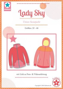 Lady Sky, patroon van een vest of jack in de maten 32 t/m 46