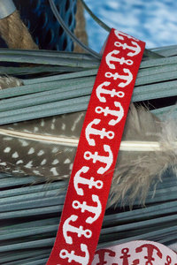 Ankerband rood-wit uit de On The Open Sea-serie van LilaLotta  