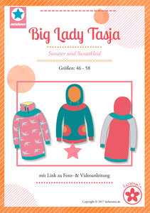 Big Lady Tasja, sweater en sweatjurk in de maten 46 t/m 58 
