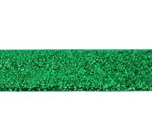 glitterband 25 mm, groen