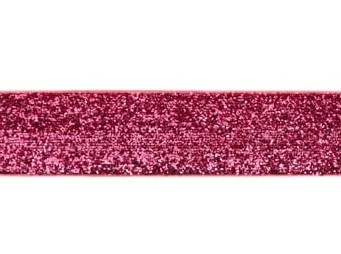 glitterband 25 mm, fuchsia