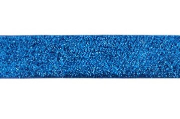 glitterband 25 mm, blauw