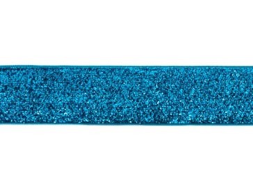 glitterband 25 mm, turquoise