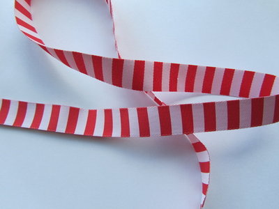 streepjesband rood-wit