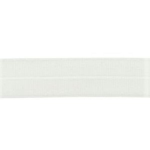 gebroken wit: omvouwelastiek 2 cm breed met ribbeltje