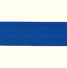 blauw: omvouwelastiek 2 cm breed met ribbeltje