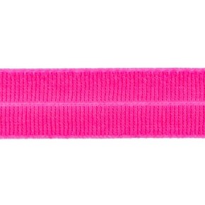 fuchsia: omvouwelastiek 2 cm breed met ribbeltje