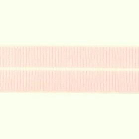 (zalm)roze: omvouwelastiek 2 cm breed met ribbeltje
