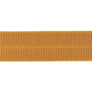 caramel: omvouwelastiek 2 cm breed met ribbeltje