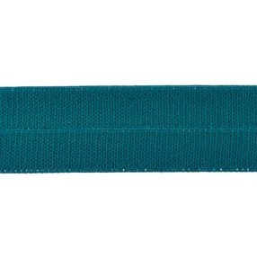 petrol: omvouwelastiek 2 cm breed met ribbeltje