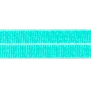donkermint: omvouwelastiek 2 cm breed met ribbeltje