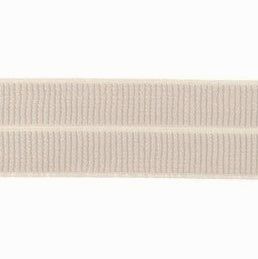 taupe: omvouwelastiek 2 cm breed met ribbeltje
