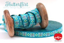 Flutterflurt turquoise, sierbandje