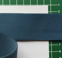 taille-elastiek 4 cm breed: jeansblauw /HALVE METER
