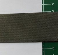 taille-elastiek 4 cm breed: donker taupe /HALVE METER