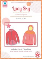 Lady Sky, patroon van een vest of jack in de maten 32 t/m 46