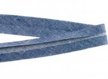 biaisband 20 mm, jeanskleur