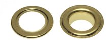 Zeilring/nestel 19 mm goudkleurig