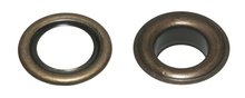 Zeilring/nestel 19 mm bronskleurig