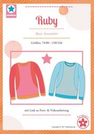 Ruby, basic shirt in de maten 74/80 - 158/164 
