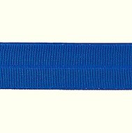 blauw: omvouwelastiek 2 cm breed met ribbeltje