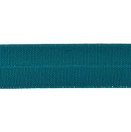 petrol: omvouwelastiek 2 cm breed met ribbeltje