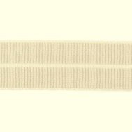 beige: omvouwelastiek 2 cm breed met ribbeltje