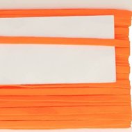 neon oranje veterband oftewel plat koord 9 mm breed, dubbeldik 