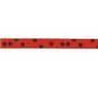 stippenband rood/zwart